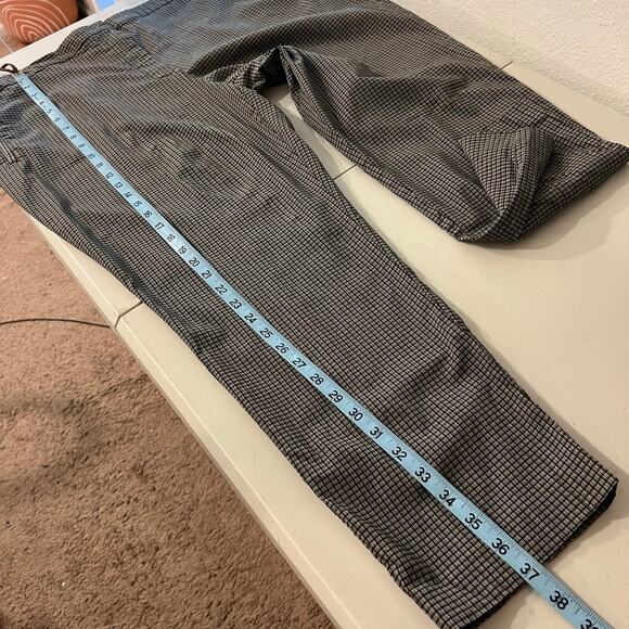 Vintage Worthington Check Plaid Print High Rise Cropped Trouser Pants Size 22W - Picture 13 of 15